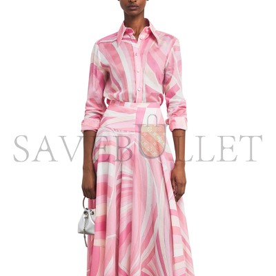 PUCCI COTTON PRINTED BLOUSE 5HRJ265H754040